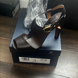 Ralph Lauren dark brown Women's Heels